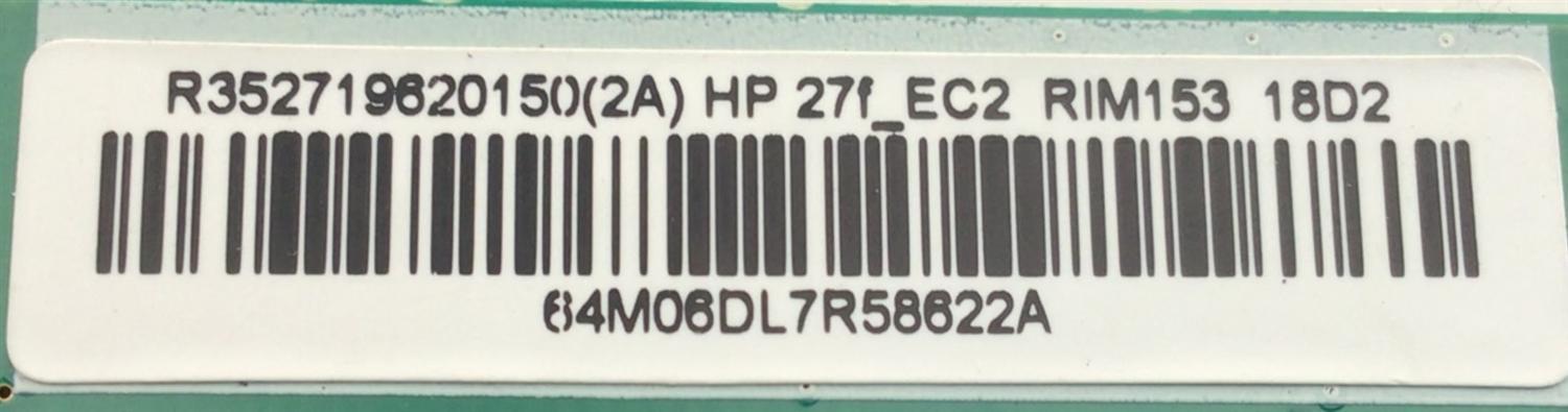 MAIN PARA MONITOR HP / NUMERO DE PARTE 352719620150 / R0171-2281-0112 / R352719620150 / NUMERO DE PANEL LM270WF7 (HS)(AL1) / MODELO HSTND-9951-K - Imagen 4